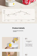 Botella agitadora de proteínas eléctrica de primera calidad, taza mezcladora p