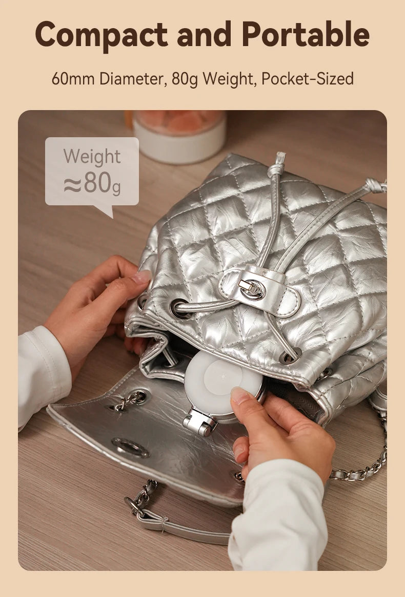 TELESIN Smartphone Luz de relleno magnética Mini Selfie Luz 3 modos Brillo ajustable para Iphone XIAOMI HUAWEI SAMSUNG Teléfono