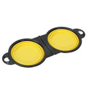 2 em 1 para cães, prato portátil de viagem para água e comida