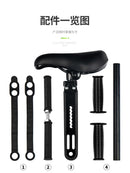 Bicycle Universal Adjustable Baby Seat Child Saddle Front Frame Safety Handlebar Quick Release Outdoor Parent-child with Pedals