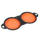 2 em 1 para cães, prato portátil de viagem para água e comida