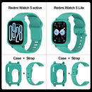 2pcs/set Stylish Band+Case For Redmi watch 5 Active Sport SmartWatch WristBand For Redmi watch 5 Lite Bracelet Band