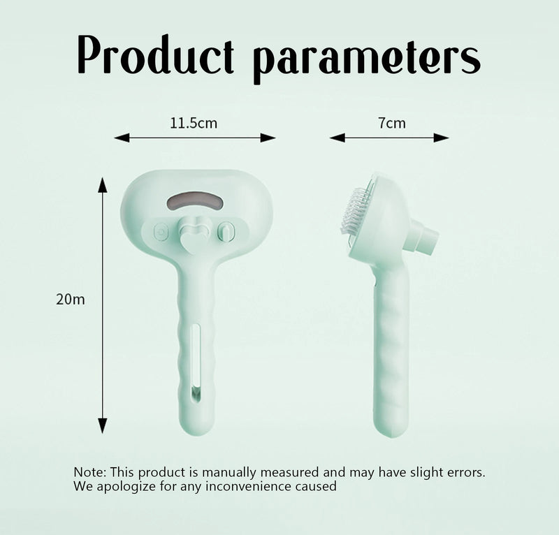 Peine de vapor para perros, cepillo de masaje para mascotas, carga USB, cabeza redonda segura, pulverizador de dientes suaves, peine de depilación Universal para gatos y perros