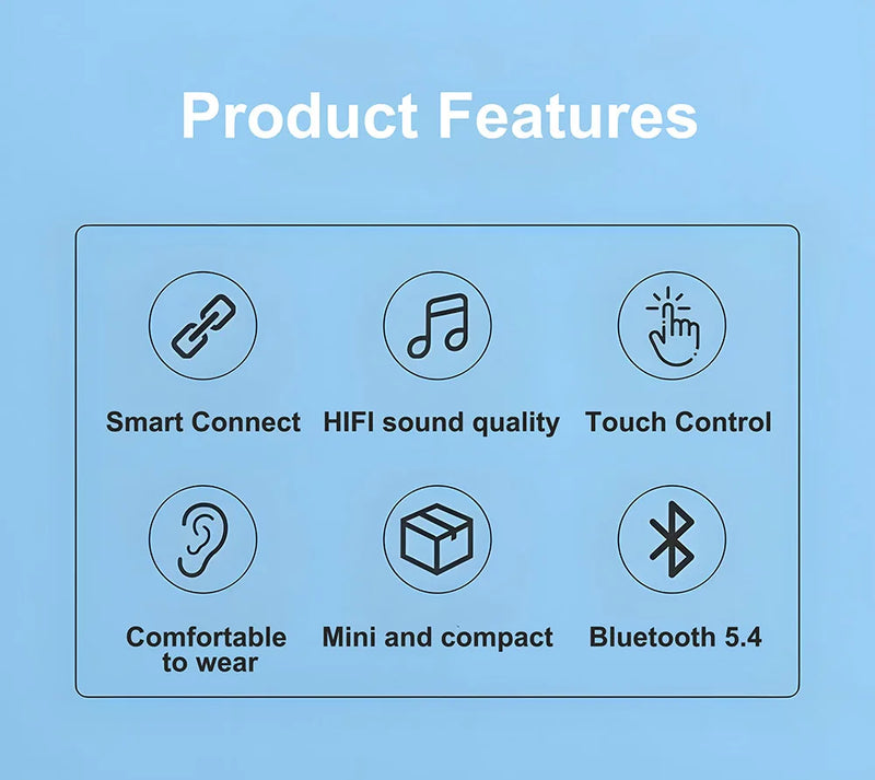 Air Pro Wireless Earbuds Bluetooth Earphones For Xiaomi iPhone Samsung ANC Wireless 5.4 Headphone Game Sports Microphone HiFi