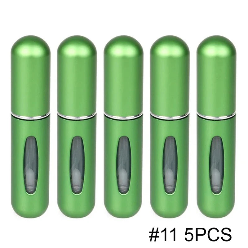 1/5/10PCS 5ml Portable Perfume Atomizer Mini Perfume Bottle Sample Spray Bottling Dispenser Cosmetics Travel Container