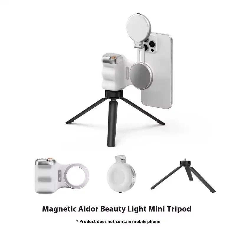 TELESIN-empuñadura magnética para cámara de teléfono, mango remoto con obturador Bluetooth para iPhone 16 15 14 HUAWEI VIVO Vlog Selfie