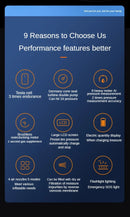 EAFC-bomba de aire inalámbrica para coche, compresor de aire portátil para coche, motocicleta, bicicleta, Inflador de neumáticos eléctrico con pantalla Digital LCD