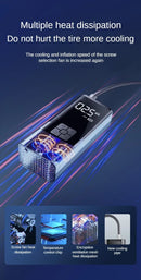 EAFC-bomba de aire inalámbrica para coche, compresor de aire portátil para coche, motocicleta, bicicleta, Inflador de neumáticos eléctrico con pantalla Digital LCD
