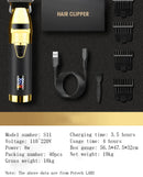Barber Shop Professional Beard Hair Trimmer For Men mustache Electric Clipper Hair Cutter Machine Rechargeable, Zero Blade