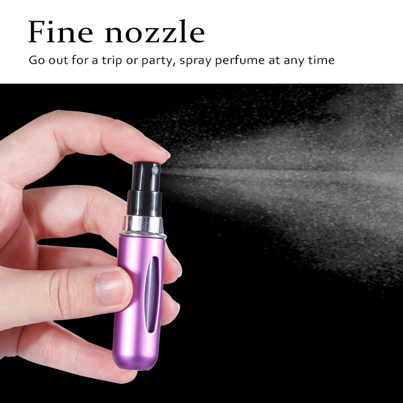 Perfume Bottle Portable Refillable Perfume Bottle with Spray Cosmetic Containers Atomizer for Travel Random Color Wholesale