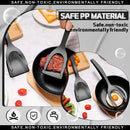 Espátula con agarre 2 en 1, abrazadera para huevos, panqueques, pescado, tostada francesa, tortilla, antiadherente, herramienta de cocina para el hogar