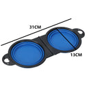 2 em 1 para cães, prato portátil de viagem para água e comida