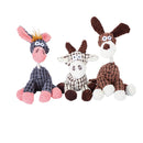 Stuffed donkey pet dog toy Bite resistant teeth stuffed toy with bb bark
