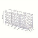 Clear Acrylic Makeup Brush Holder Desk Cosmetic Organizer Lipstick Storage Box Nail Polish Display Stand Rack Jewelry Case