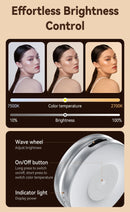 TELESIN Smartphone Luz de relleno magnética Mini Selfie Luz 3 modos Brillo ajustable para Iphone XIAOMI HUAWEI SAMSUNG Teléfono