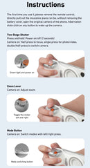 TELESIN-empuñadura magnética para cámara de teléfono, soporte para teléfono, ayuda de disparo, mango de Control remoto para Iphone, HUAWEI, SAMSUNG