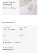 Pet Bowl 15 Degrees Tilt to Protect Cervical Vertebrae Dog Food Bowl Automatic Drinking Feeder Pet Feeding Supplies