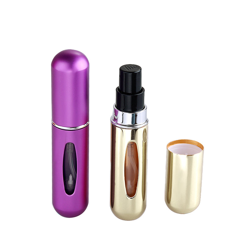 Perfume Bottle Portable Refillable Perfume Bottle with Spray Cosmetic Containers Atomizer for Travel Random Color Wholesale