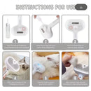 Peine de vapor para perros, cepillo de masaje para mascotas, carga USB, cabeza redonda segura, pulverizador de dientes suaves, peine de depilación Universal para gatos y perros