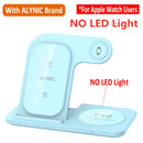 Cargador inalámbrico 3 en 1 para iPhone 15 14 13 12 Samsung S23 S22 Galaxy Watc