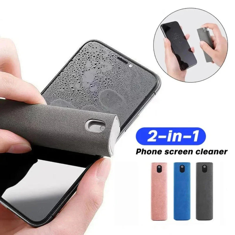 ✨ 2-in-1 Microfiber Screen Cleaner & Spray Bottle