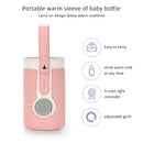 3 Temperature Adjustable Portable Baby Bottle Warmer, Portable Car Travel Bottle Warmer USB Milk Heat Keeper Baby Bottle Warmer