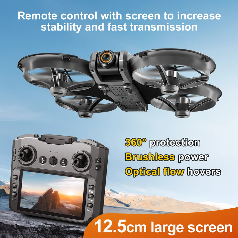 NOVO Drone RC S156 2.4G 5G WIFI Profissional 8K Fotografia Aérea Controle Remoto Aeronave HD Câmera Dupla