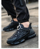 Steel Toe Shoes for Men Indestructible Work Boots Lightweight Safety Shoes Walking Anti-smash Anti-puncture Protective Sneakers