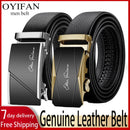 OYIFAN Men Belt Genuine Leather Belt for men Automatic belts Adjustable waistband Business belts 허리띠