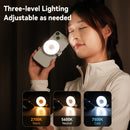 TELESIN Smartphone Luz de relleno magnética Mini Selfie Luz 3 modos Brillo ajustable para Iphone XIAOMI HUAWEI SAMSUNG Teléfono