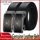 OYIFAN Men Belt Genuine Leather Belt for men Automatic belts Adjustable waistband Business belts 허리띠