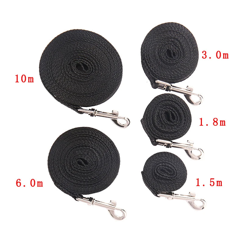 Correa de nailon larga y fuerte para perros, correa de entrenamiento para mascotas de 10m, 15m y 20m, para perros pequeños y grandes, para caminar al aire libre, suministros para Labrodor